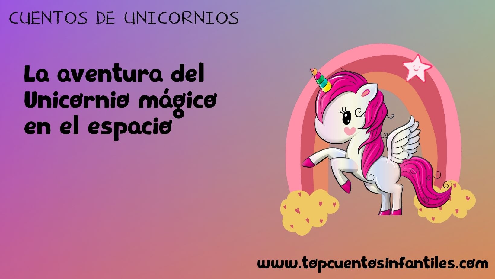 La aventura del unicornio mágico en el espacio