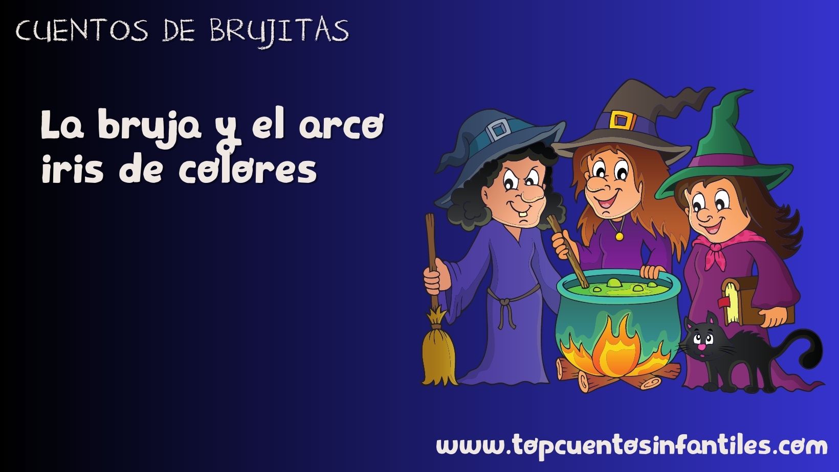 La bruja y el arco iris de colores