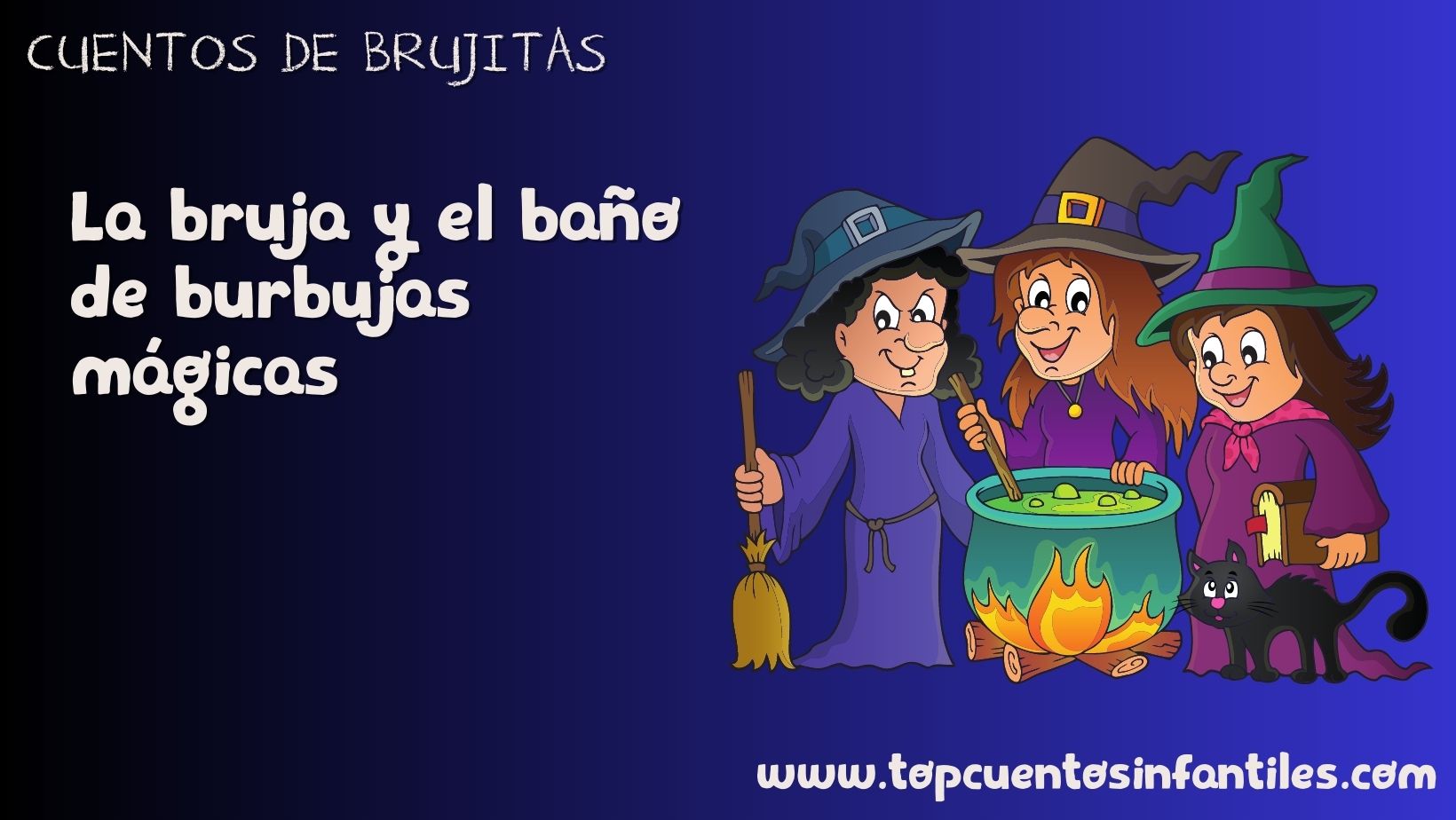 La bruja y el baño de burbujas mágicas