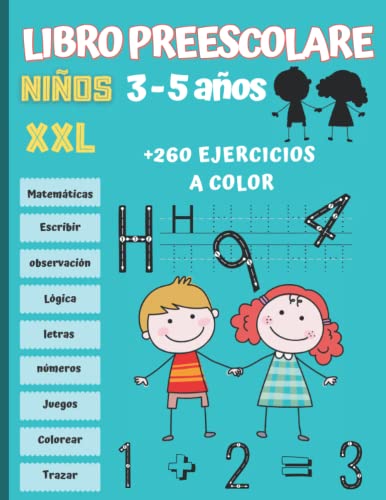 Libro Preescolar niños 3-5 años XXL
