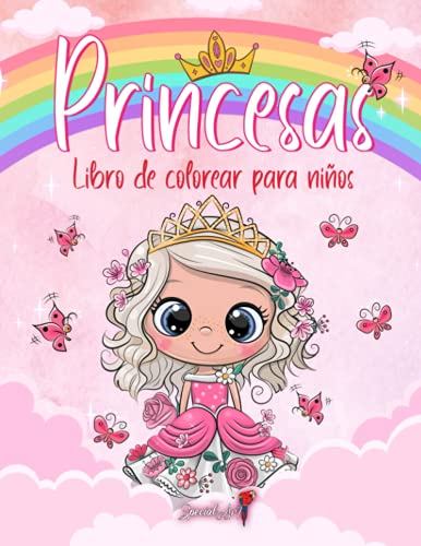 Princesas – Libro de Colorear de 4 a 8 años