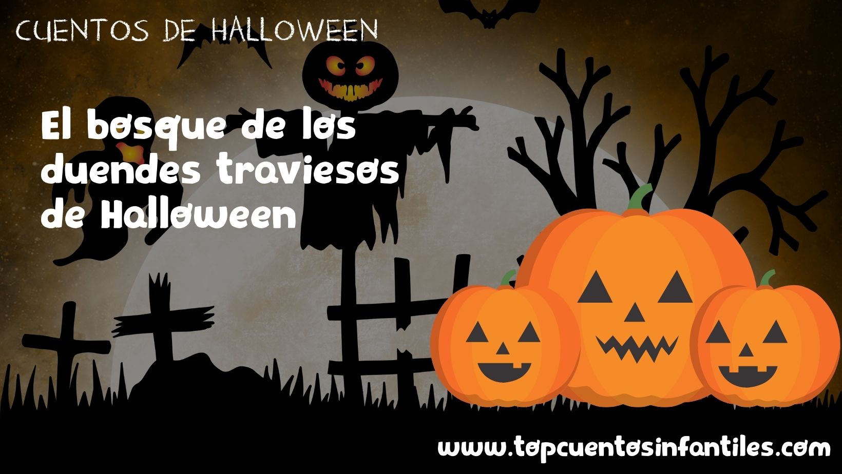 El bosque de los duendes traviesos de Halloween