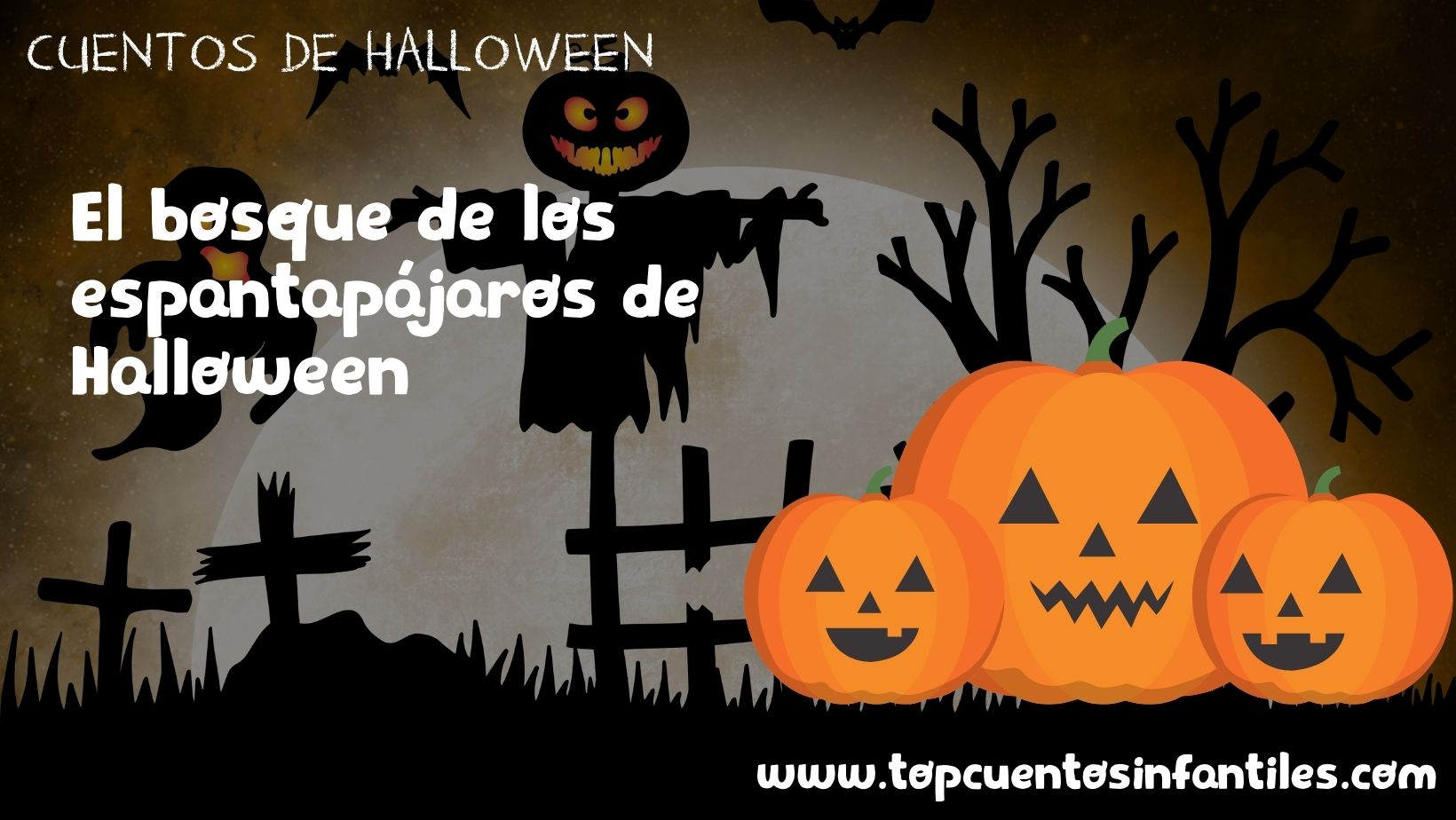 El bosque de los espantapájaros de Halloween