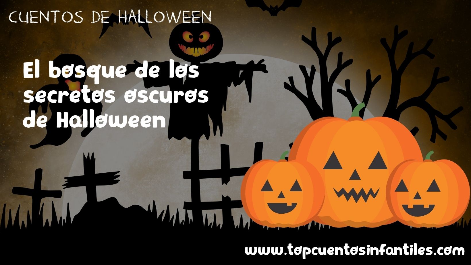 El bosque de los secretos oscuros de Halloween