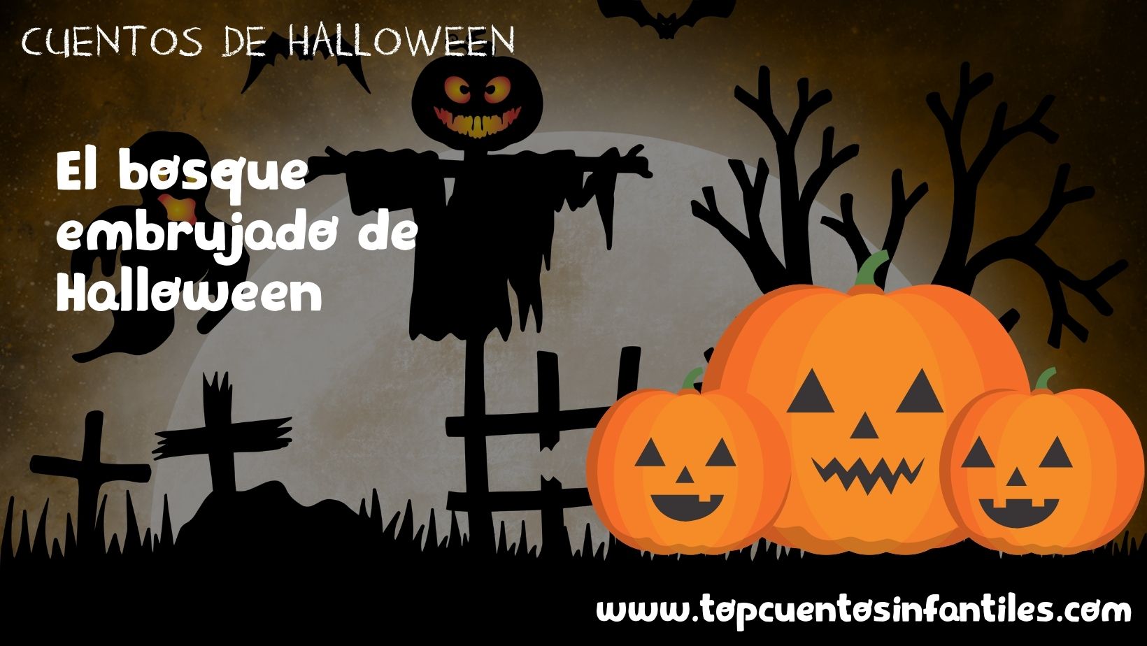 El bosque embrujado de Halloween