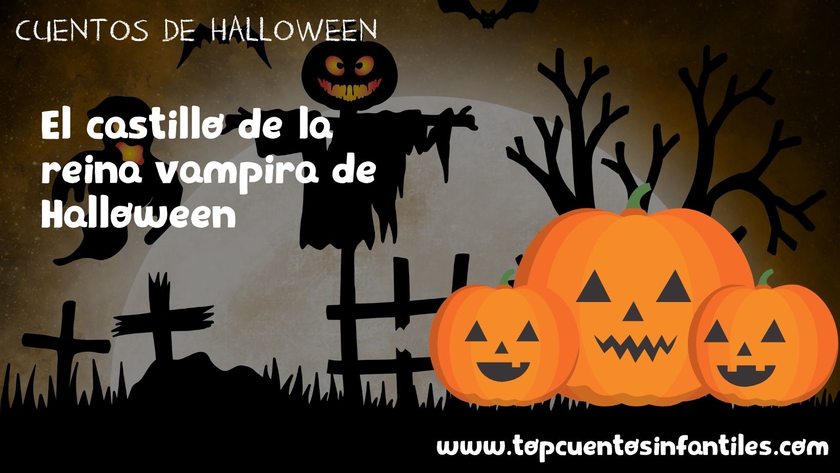 El castillo de la reina vampira de Halloween