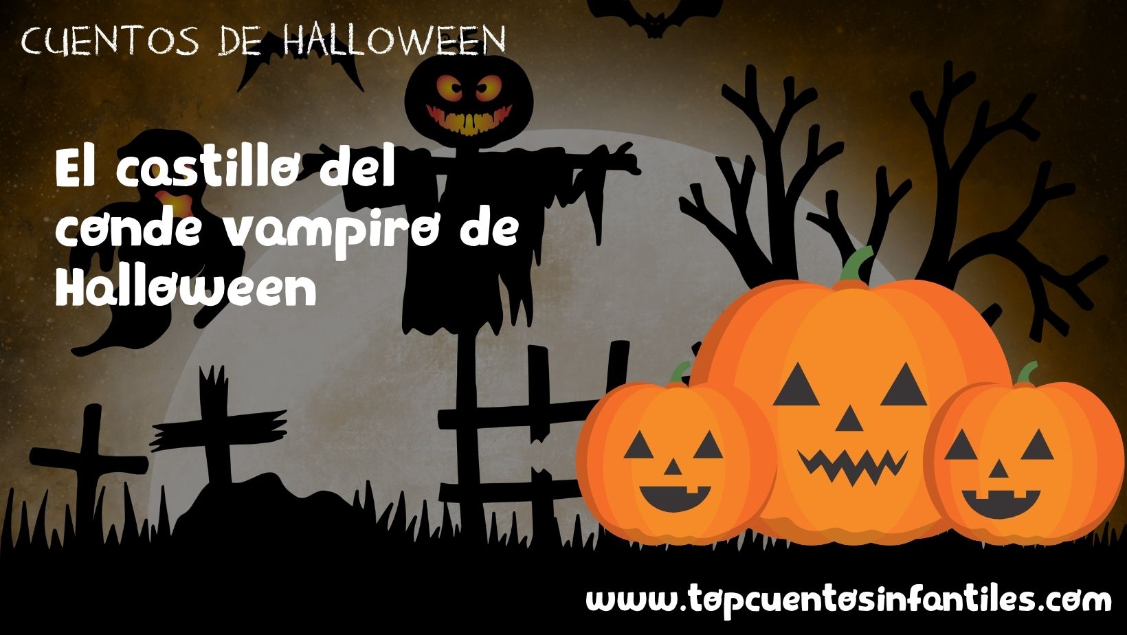 El castillo del conde vampiro de Halloween
