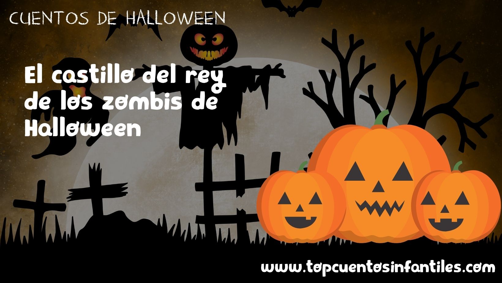 El castillo del rey de los zombis de Halloween