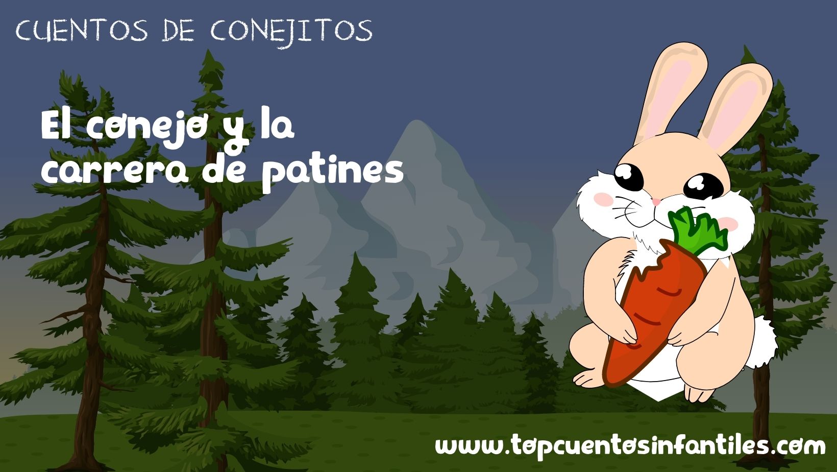 El conejo y la carrera de patines