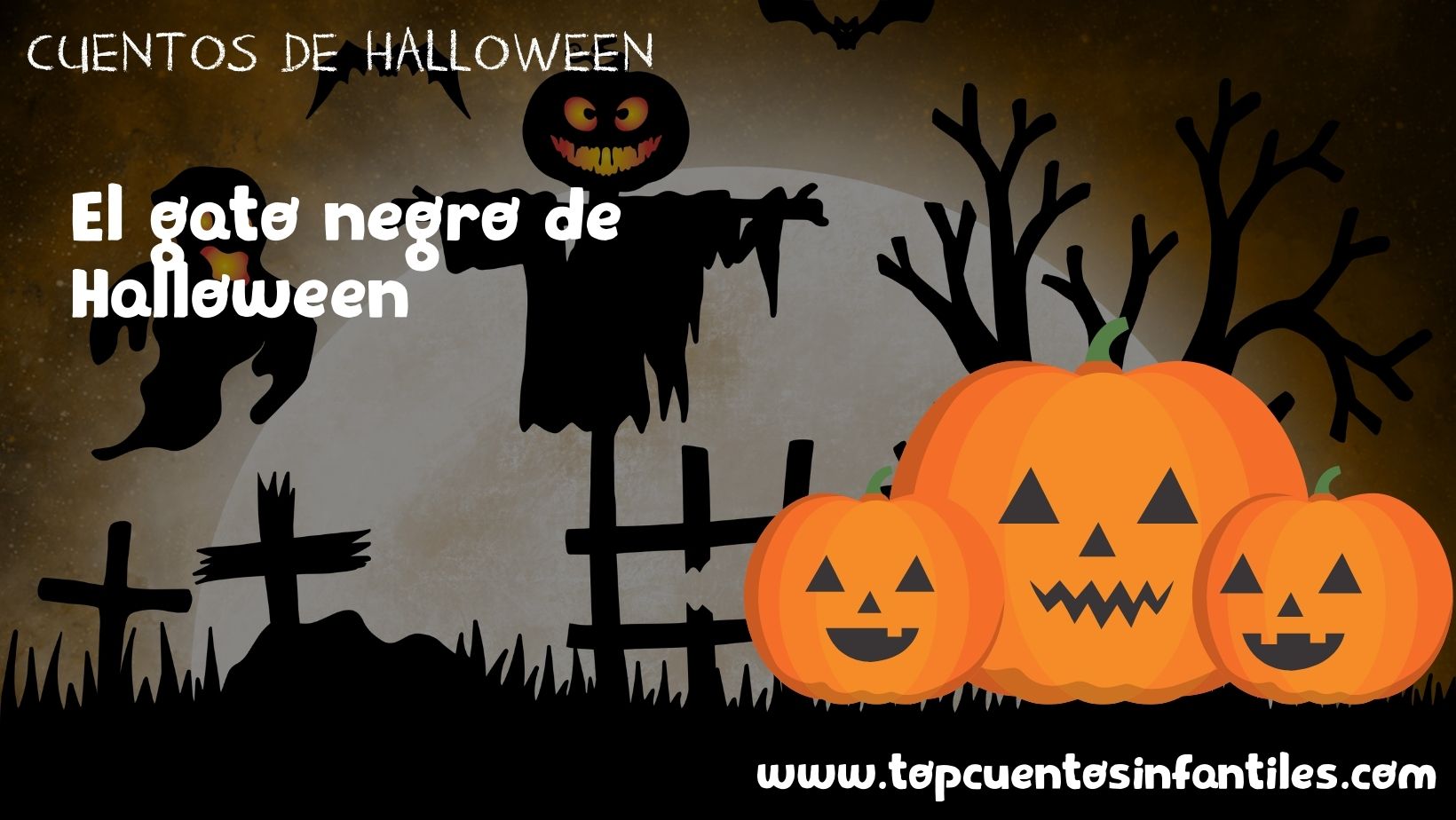 El gato negro de Halloween