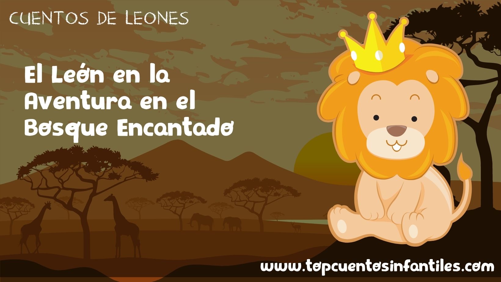 El León en la Aventura en el Bosque Encantado