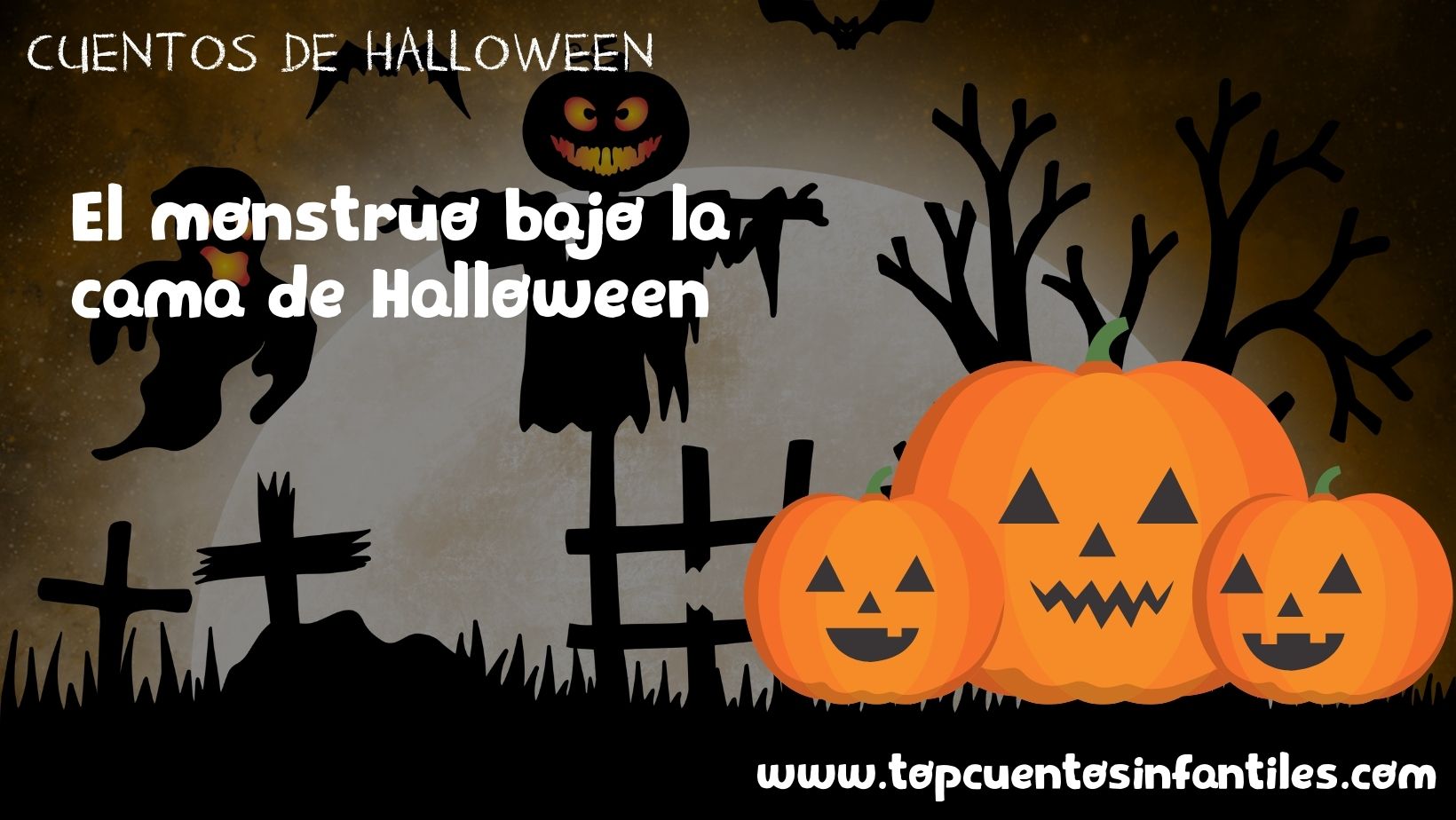 El monstruo bajo la cama de Halloween