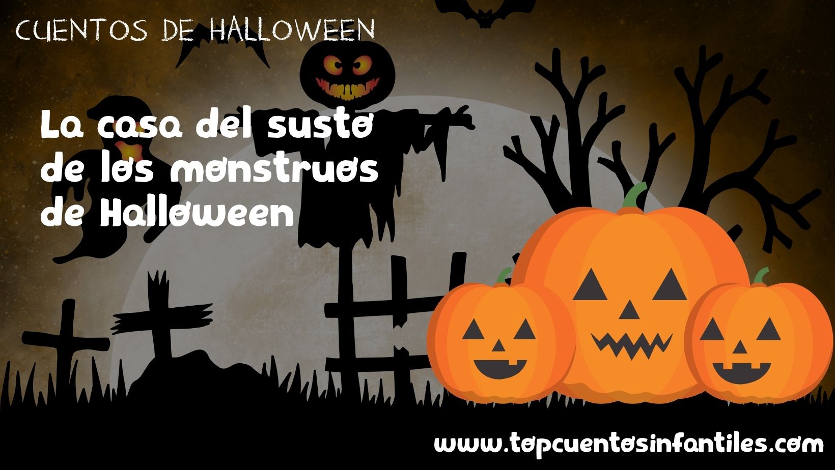 La casa del susto de los monstruos de Halloween