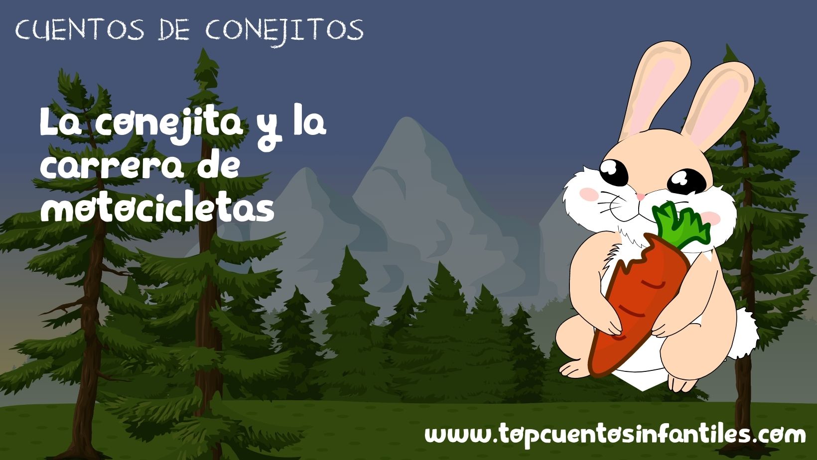 La conejita y la carrera de motocicletas