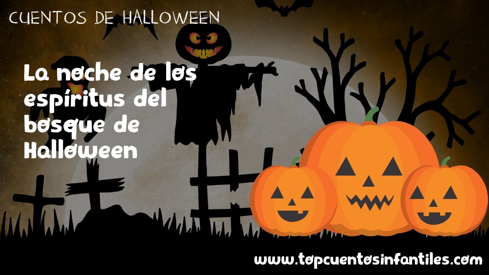 La noche de los espíritus del bosque de Halloween