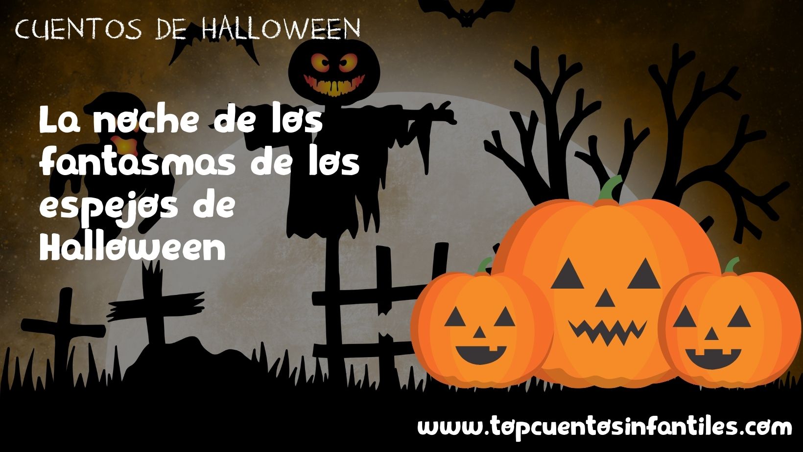 La noche de los fantasmas de los espejos de Halloween